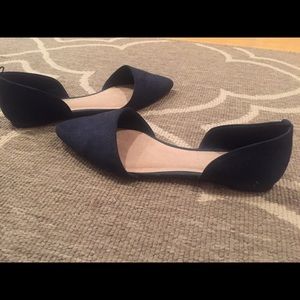 Navy blue flats